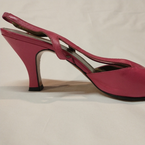 Vintage Yves Saint Laurent YSL slingback heels size 7 - Picture 10 of 16